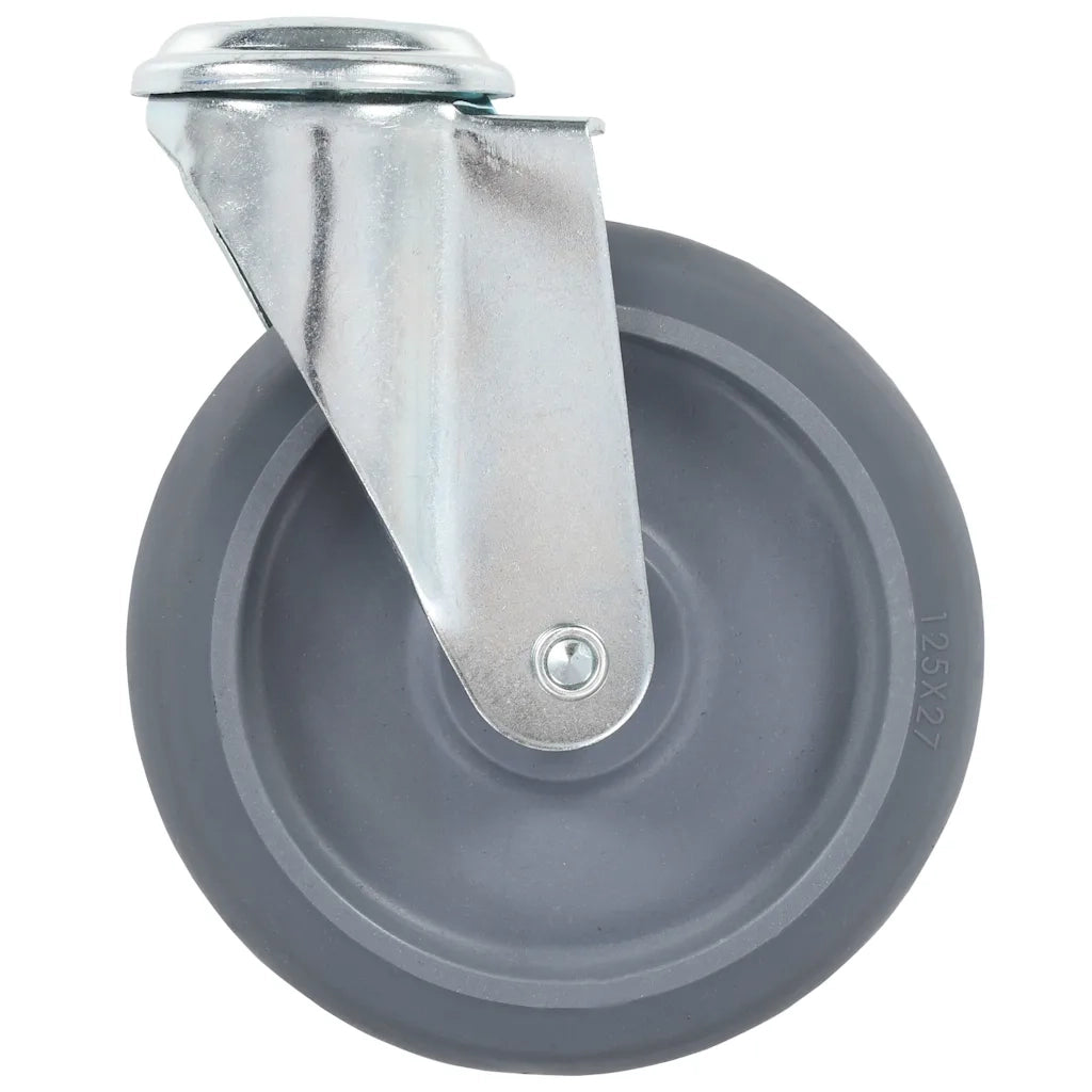 Ruote Girevoli con Foro per Bullone 12 pz 125 mm 277872