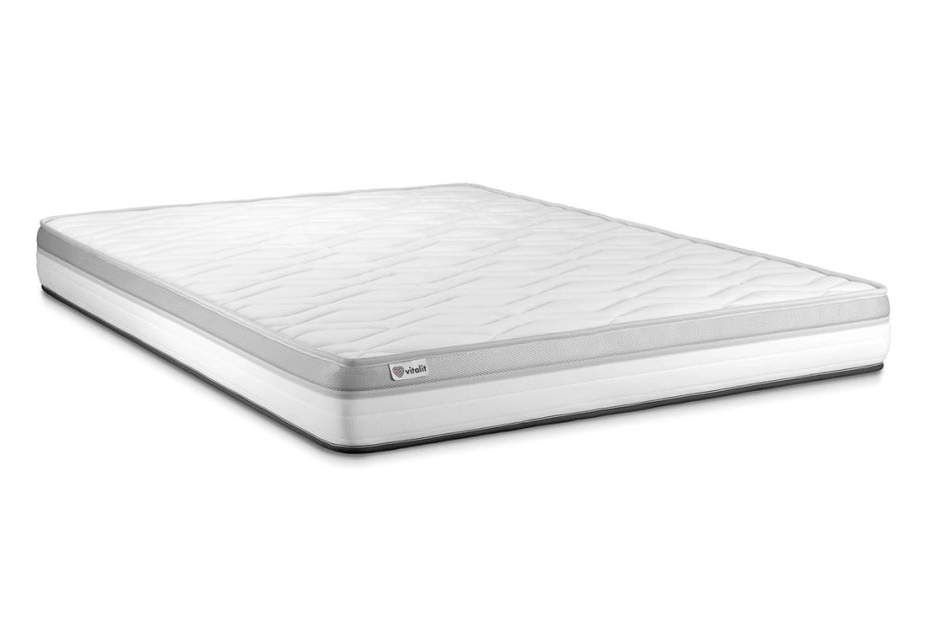 Pacchetto letto completo - Materasso 200x200cm + Box spring con doghe (kit) + 2 cuscini + Piumino - Vital Relax