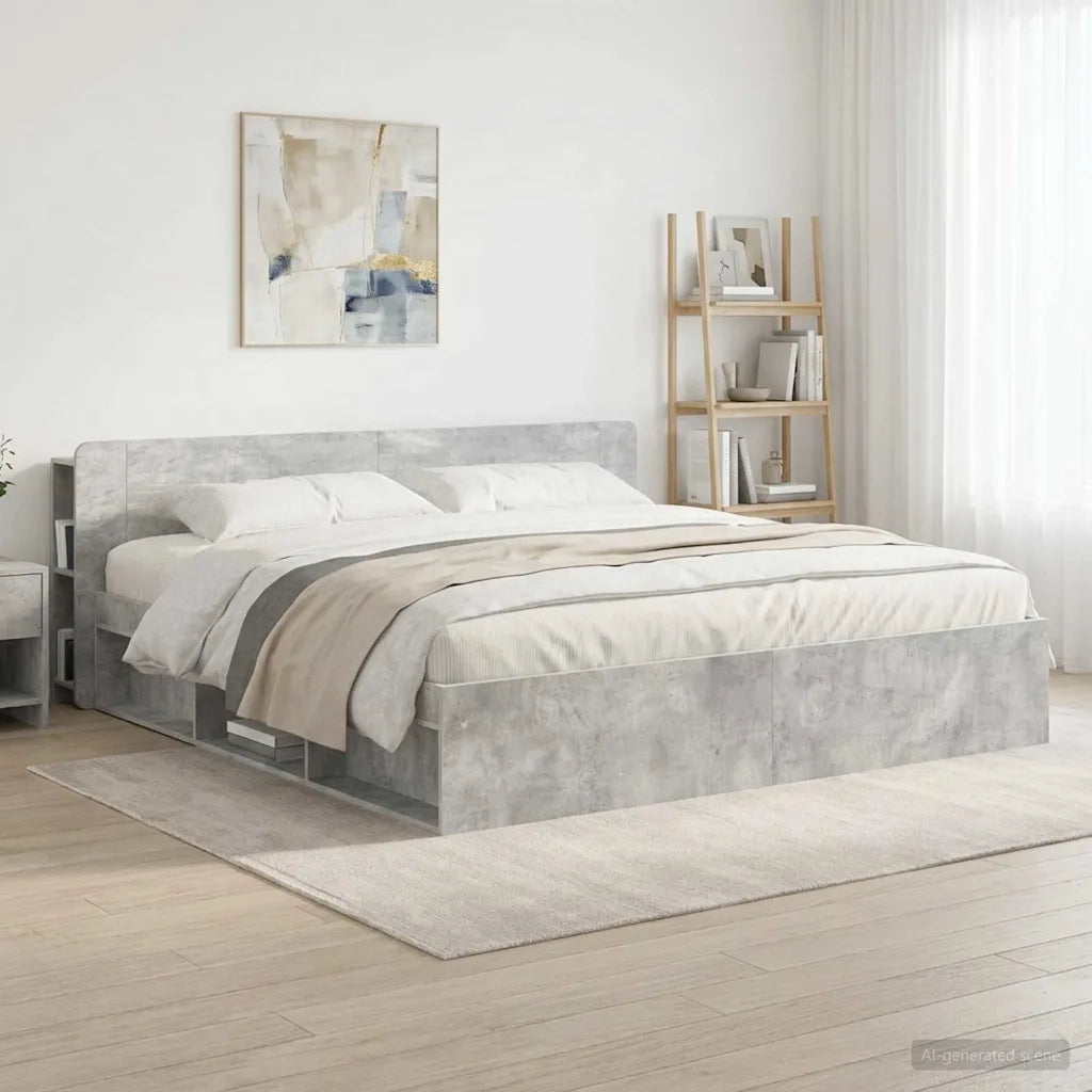 Testata del letto Grigio Cemento Legno ingegnerizzato 8001231