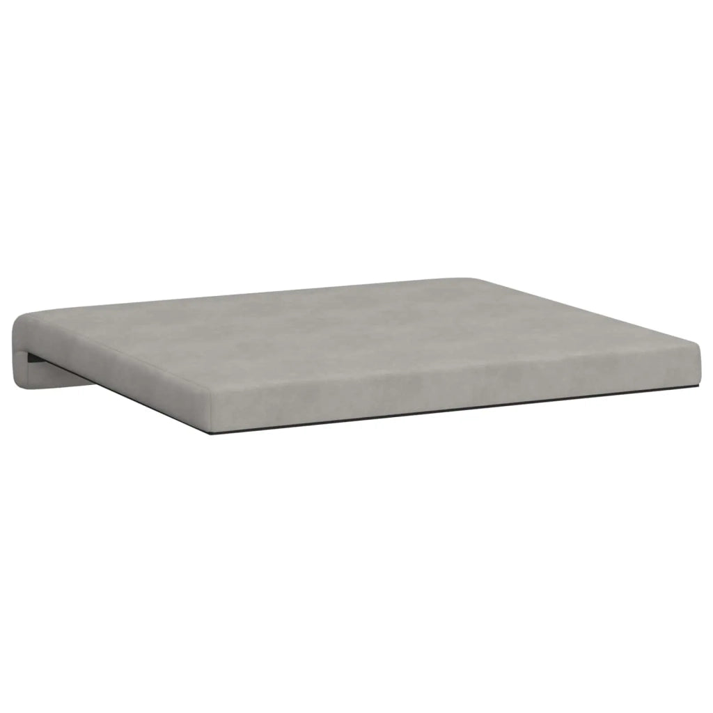Cuscino per panchina 2 pcs Microfibra Grigio Chiaro 42043053