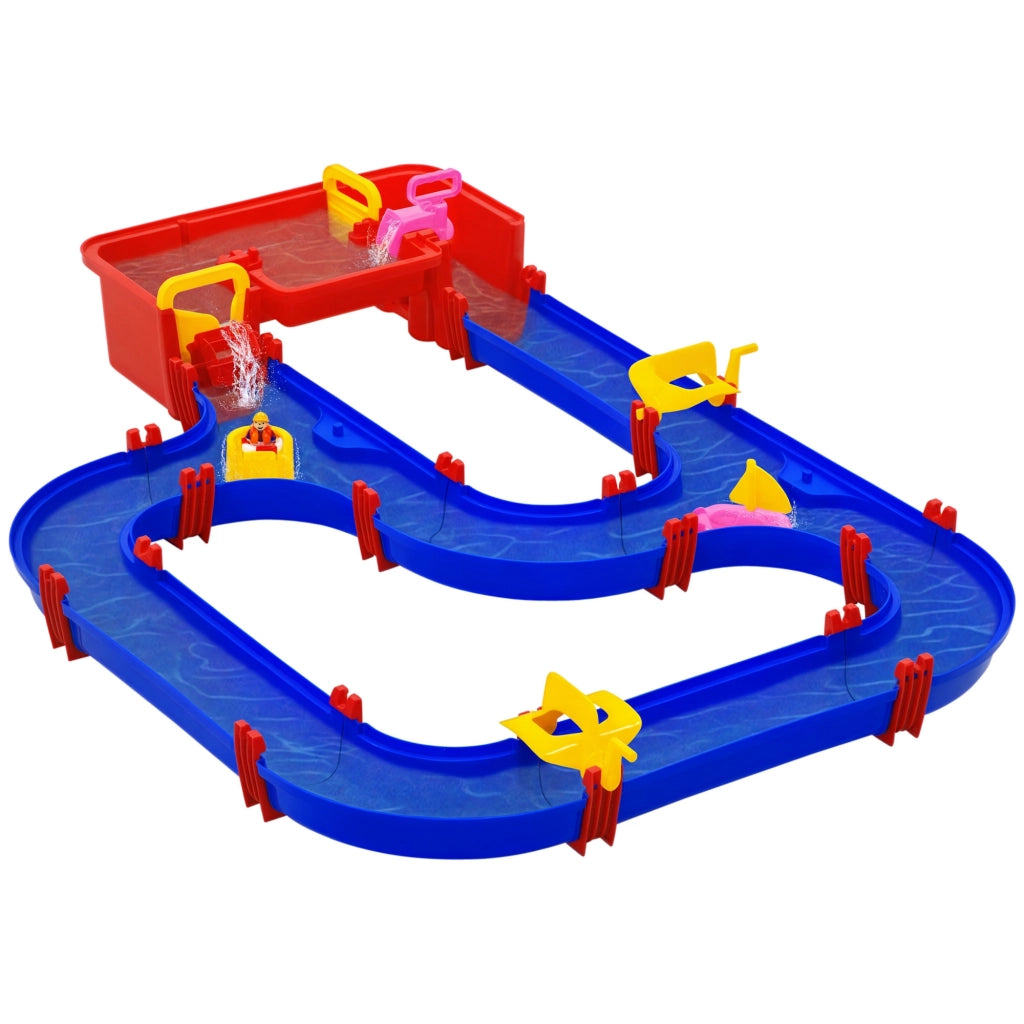 Casetta Acquatico con Sabbia ¨C Minimal ¨C 123x90x7cm Blu e Rosso