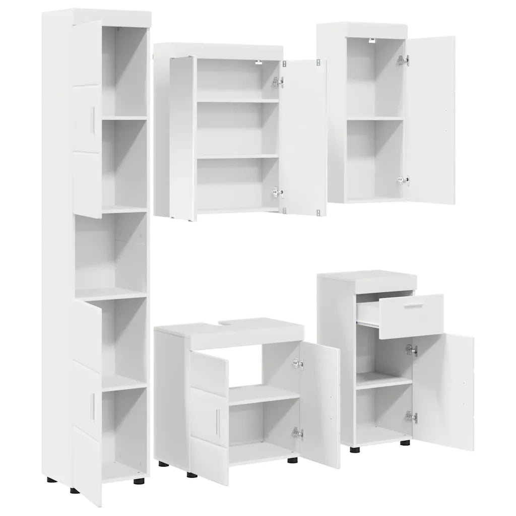 Set di mobili per il bagno TULUM Bianco Legno multistrato