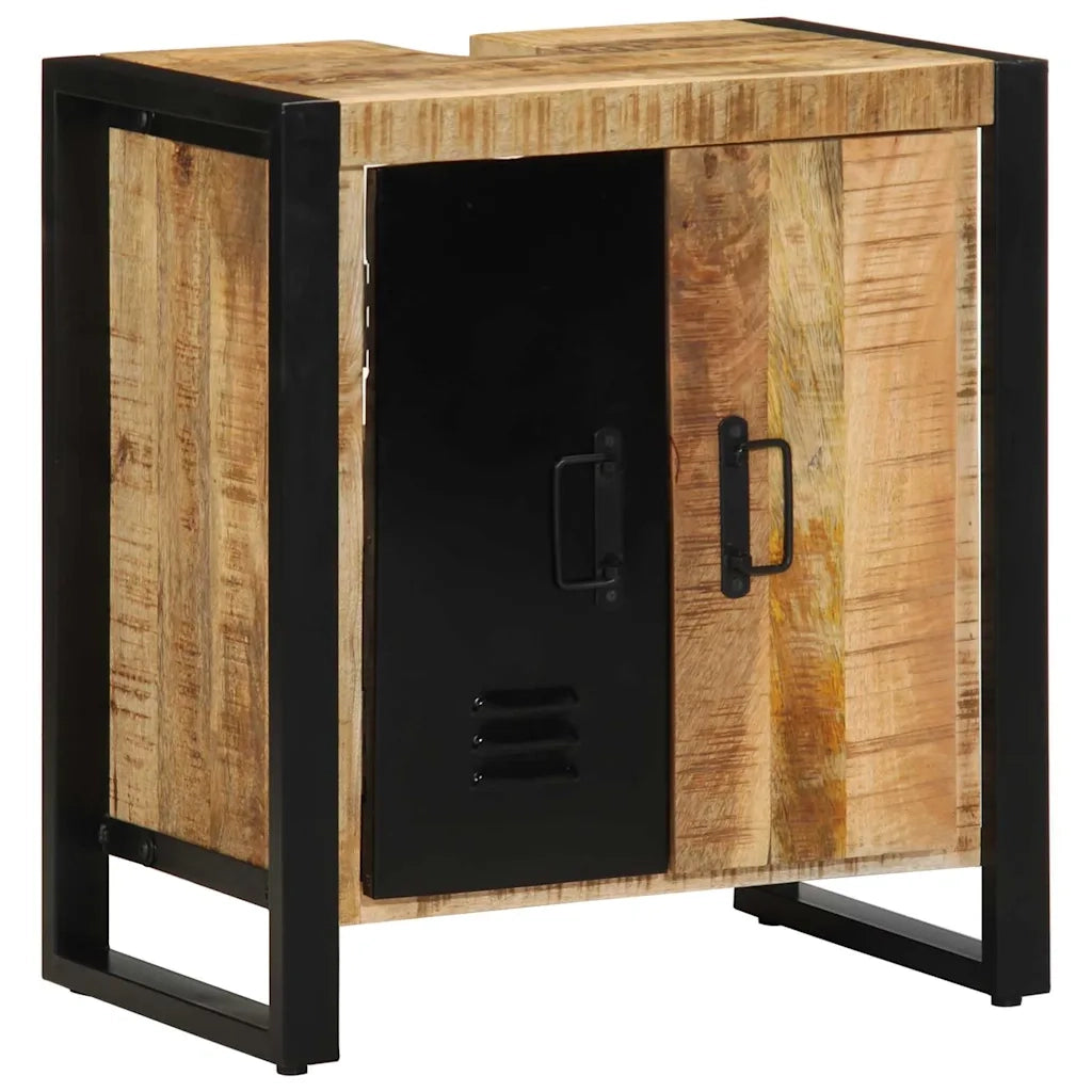 Set di mobili per il bagno 2 pcs Legno di mango massello