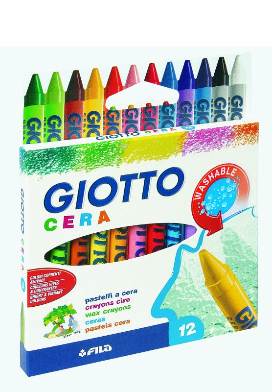 GIOTTO PASTELLI CERA 12PZ