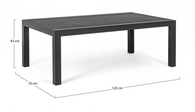 Tavolino 120x70x43h cm Kledi Antracite