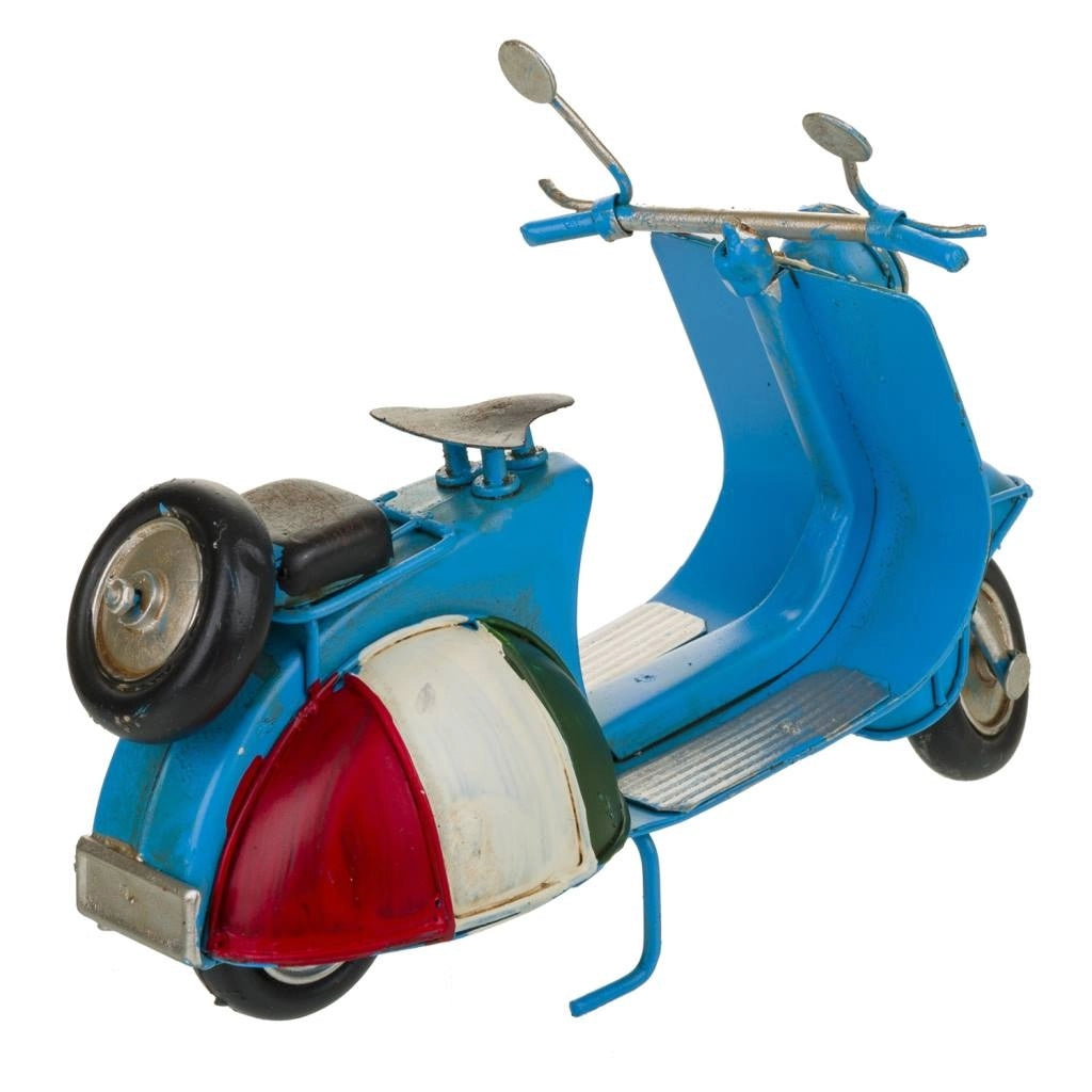 Moto scooter metallo blu 16x7x11h