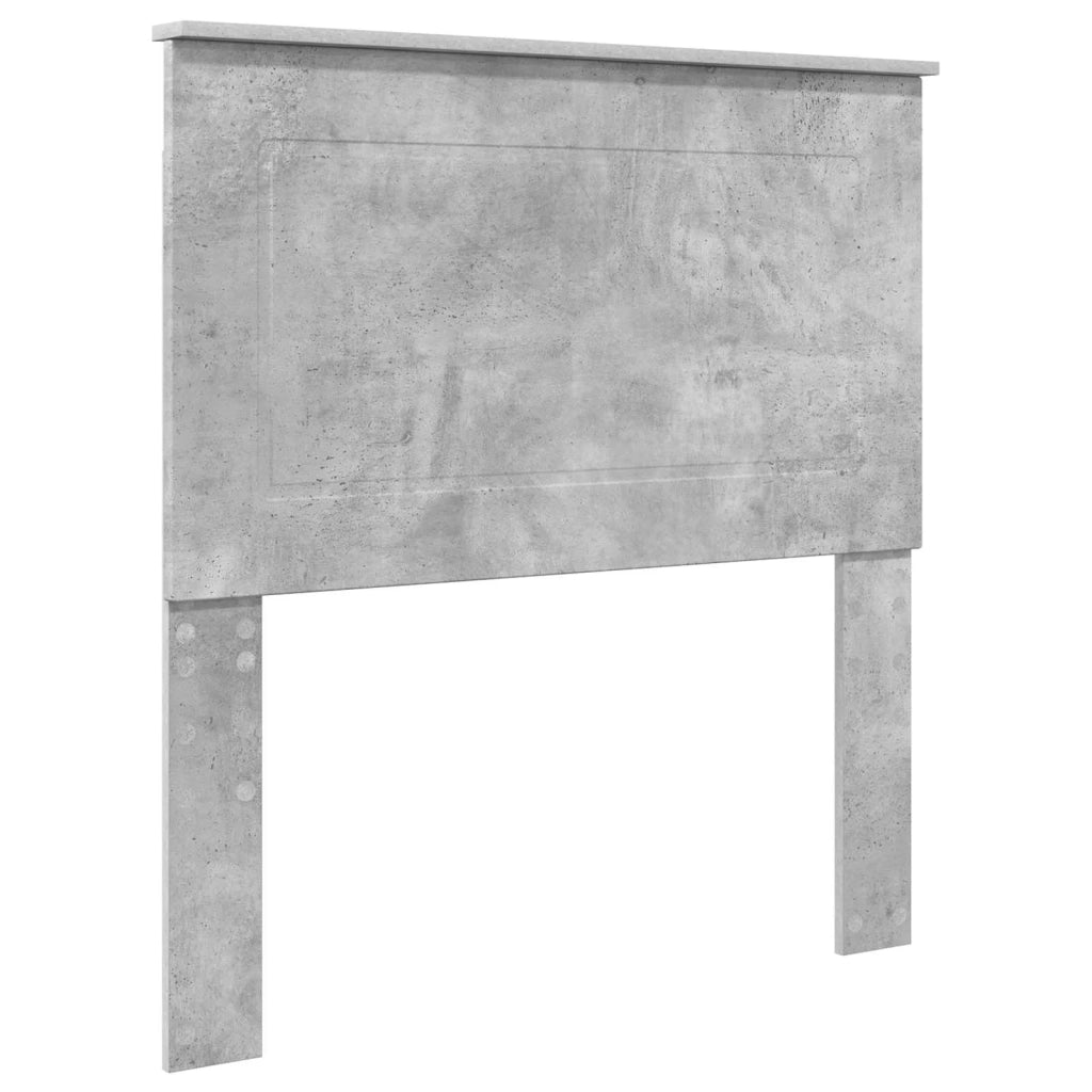 Letto singolo | Letto per adulti | Struttura del letto con testiera Grigio cemento 90 x 200 cm