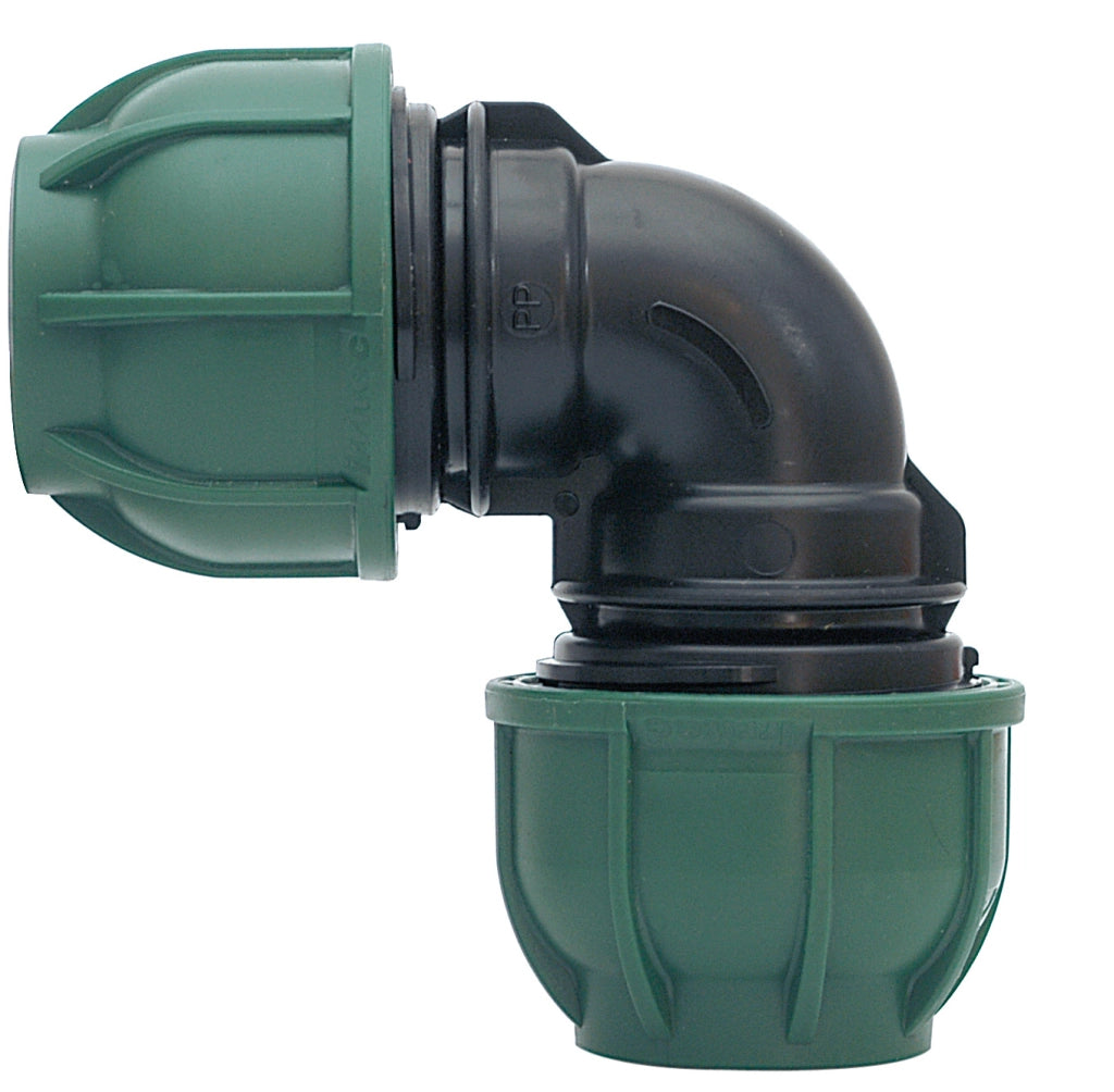 RACCORDO A COMPRESSIONE PN10 GOMITO 90  °  mis. 20x20 20.00 pz