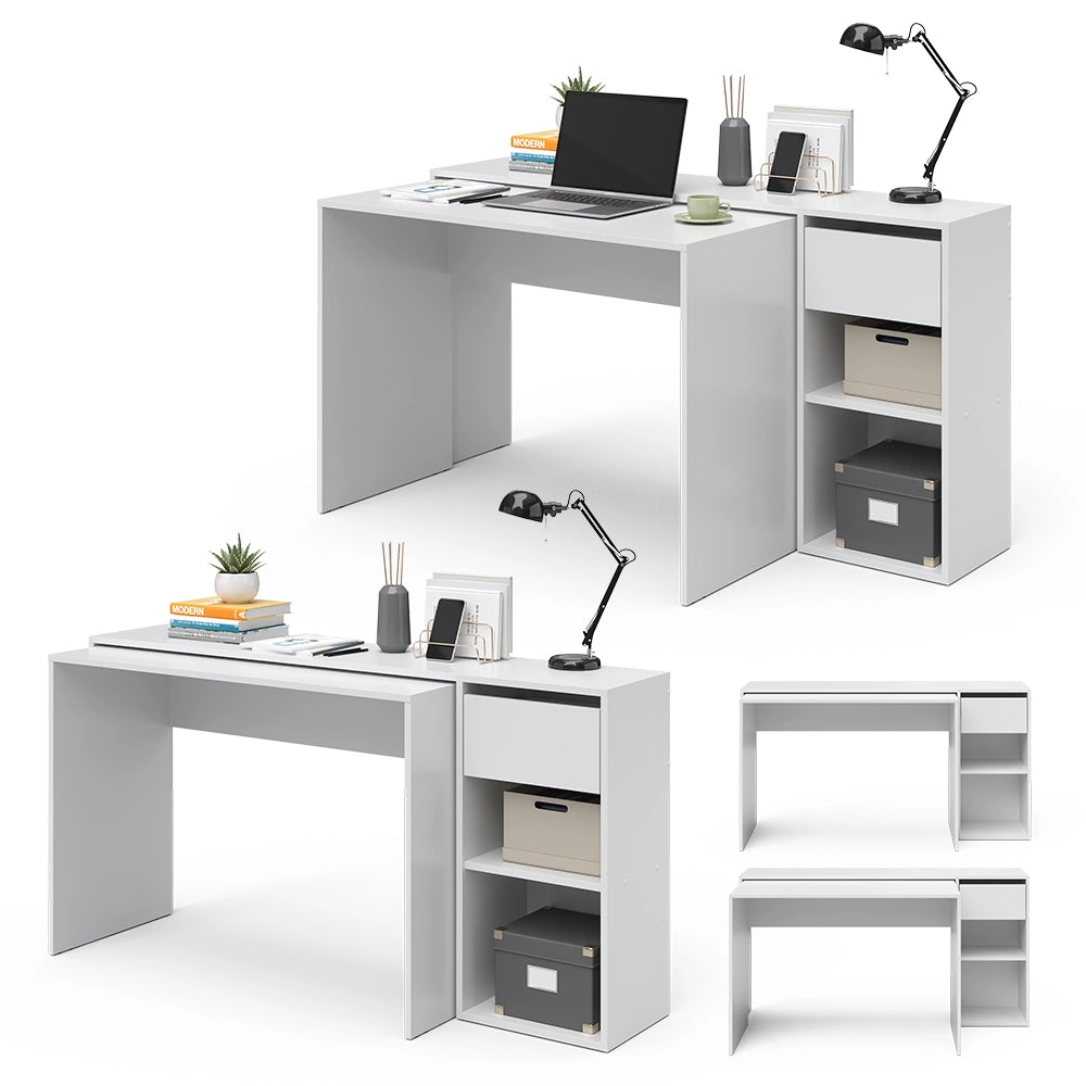 Vicco Scrivania Bianco 145 x 46.4 cm