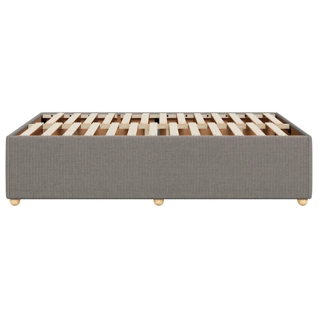 Letto matrimoniale | Letto per adulti | Giroletto senza Materasso Tortora 120x200 cm Tessuto