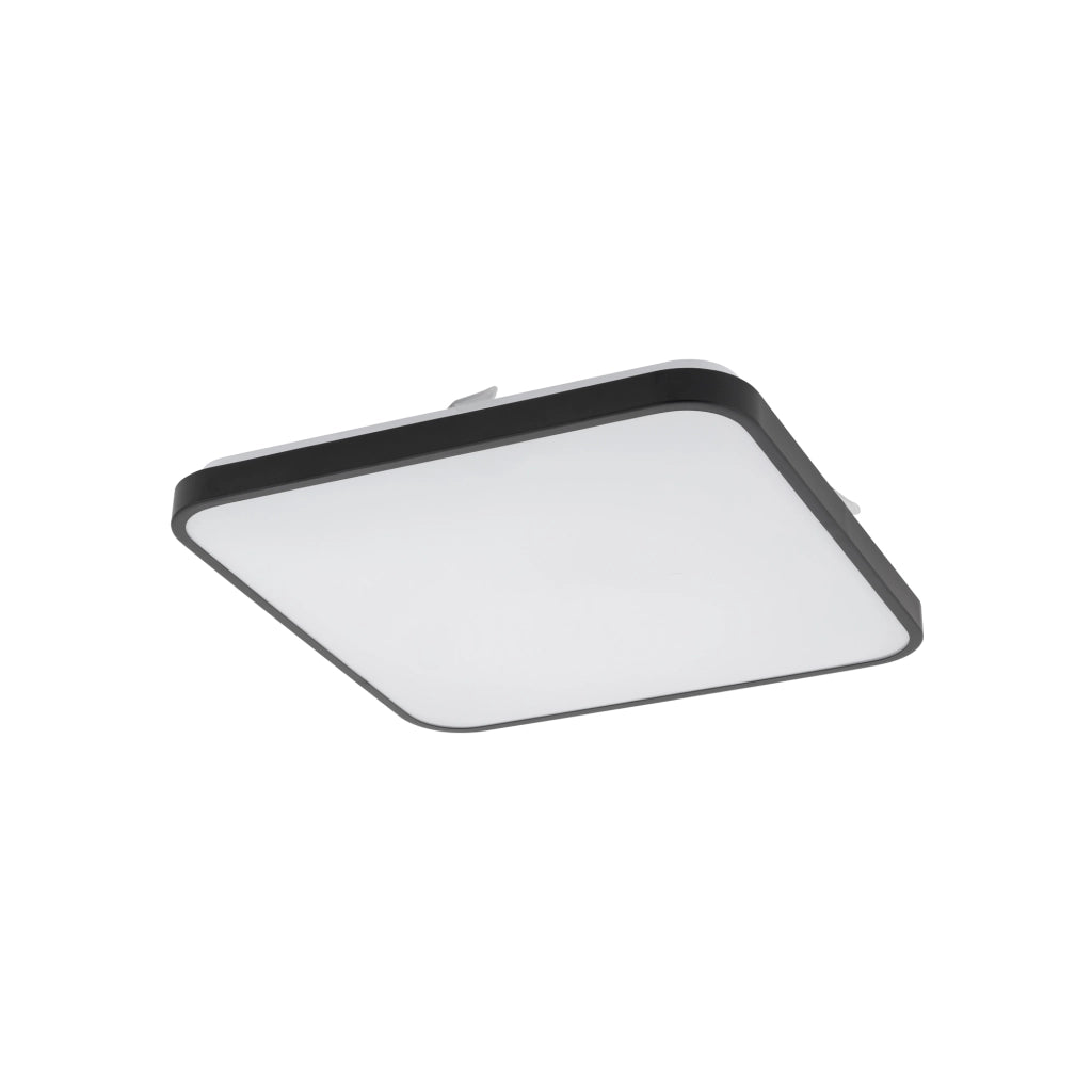 Plafoniera bagno quadrata 43,5cm LED 32W 3000K nera Nowodvorski