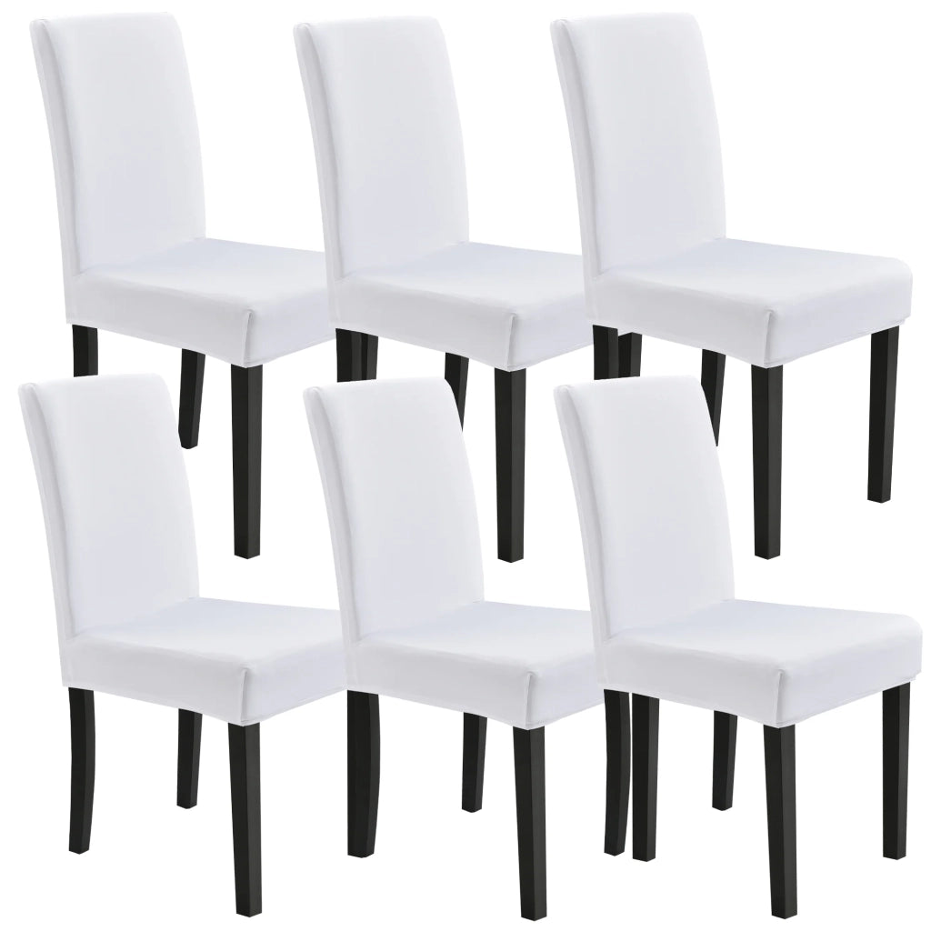 Set di 6 coprisedie protettivi elastici bianchi 03_0010665
