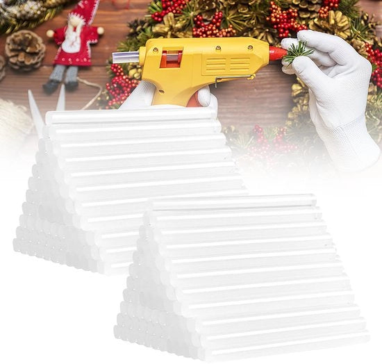 Lijmstiften Hobby, trasparenti, alta qualità, con diametro di 11 mm, 110 pezzi, facili da utilizzare con la pistola a liquirizia Hobby
