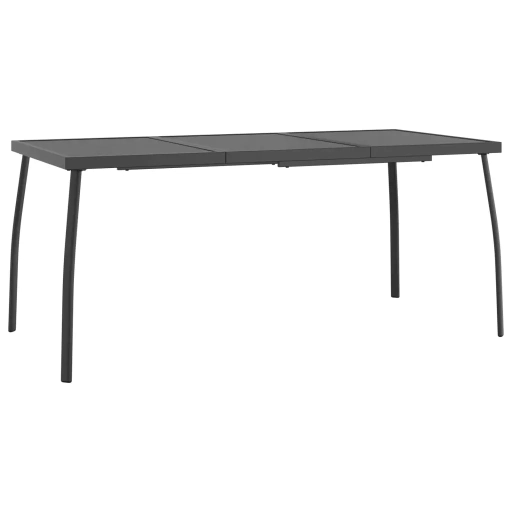 Set da Pranzo da Giardino 7 pz in Acciaio Antracite 3187981