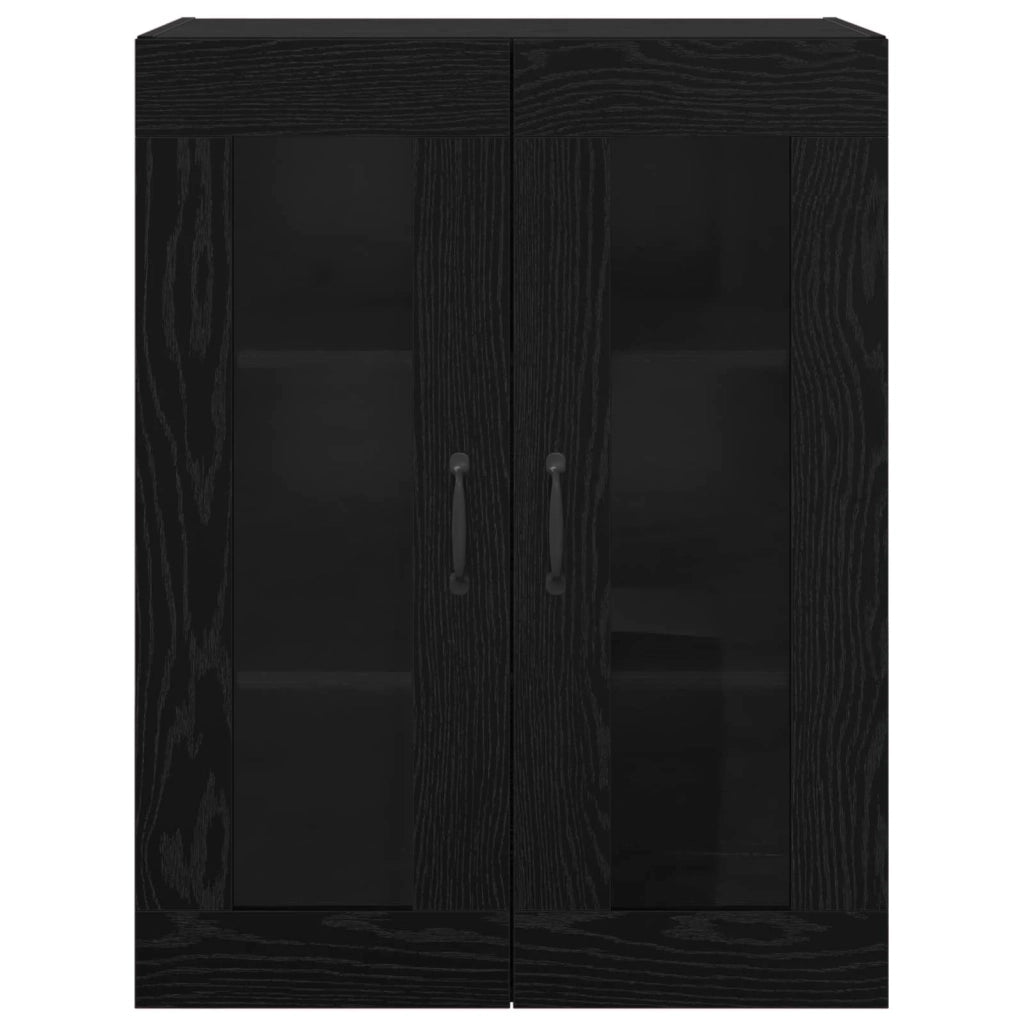 Armadio Montaggio a parete Rovere Nero 69,5 x 34 x 90 cm 879467
