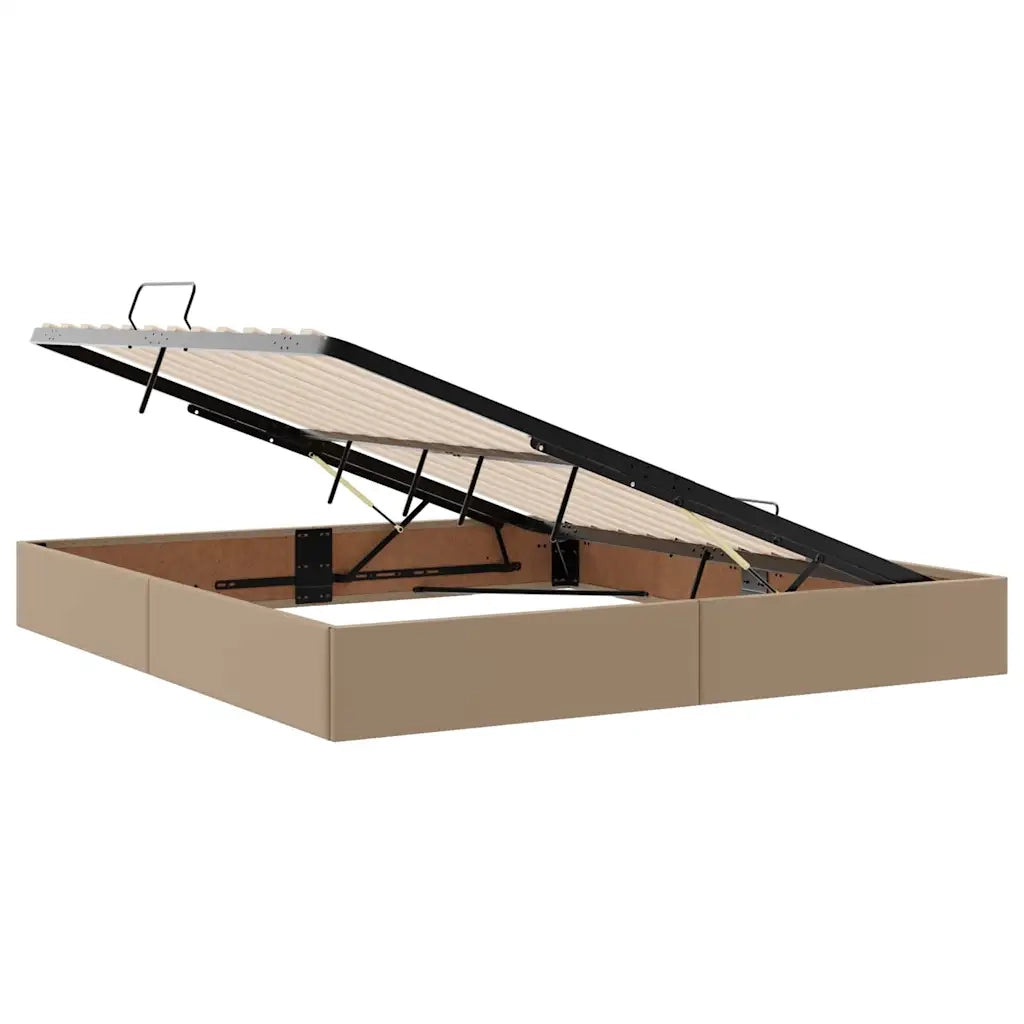 Letto con contenitore e materasso Cappuccino 180 x 200 cm 3370408