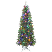 Albero di Natale Illuminato 180 cm ¨C Minimal ¨C 250 Luci Bianche e Colorate 9 Modalit¨¤