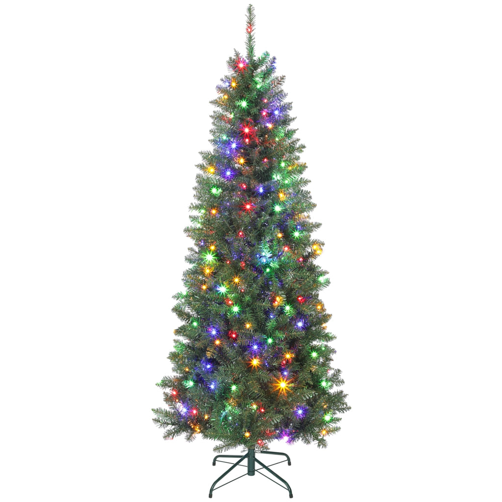 Albero di Natale Illuminato 180 cm ¨C Minimal ¨C 250 Luci Bianche e Colorate 9 Modalit¨¤