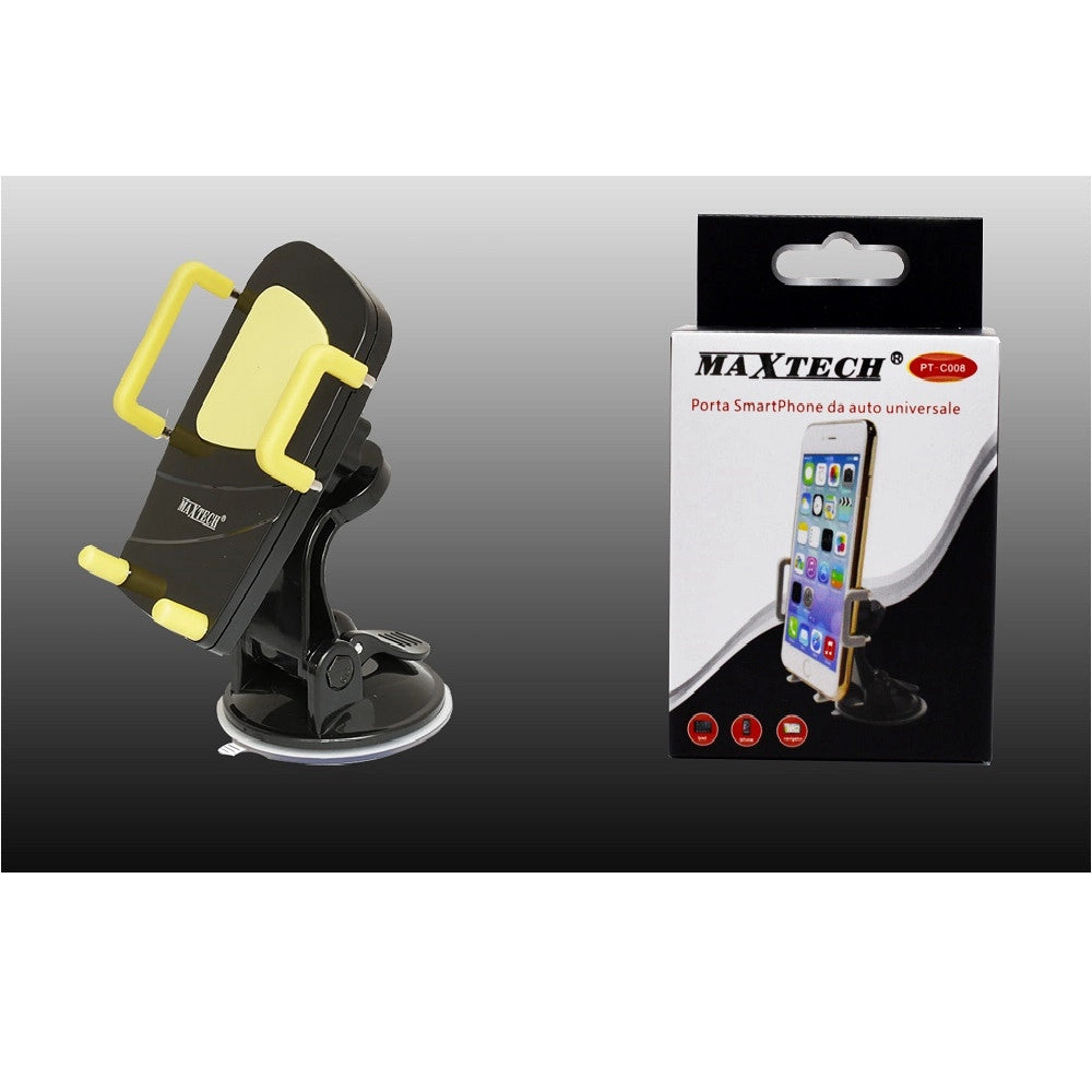 Trade Shop - Porta Cellulare Da Auto Universale Tablet Smartphone Navigatore Maxtech Pt-c008 -