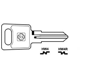CHIAVI PER CILINDRI HUWIIL 6 SPINE PICCOLE- - HW4R SX - 10 pezzi SILCA
