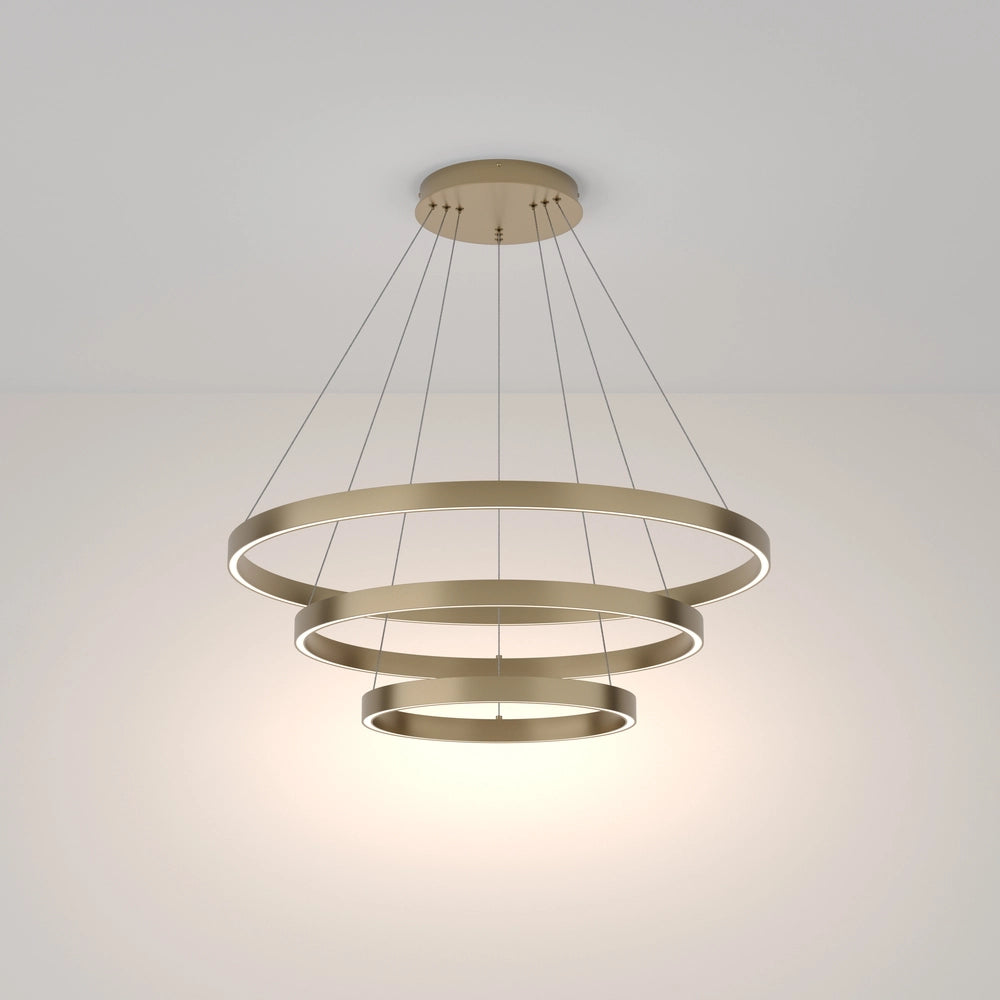 Lampada a sospensione Maytoni Rim oro LED 80cm 4000K