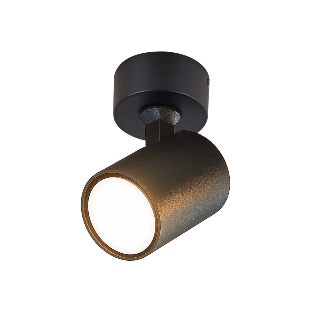 Spot soffitto Snow GU10 nero orientabile Light Prestige
