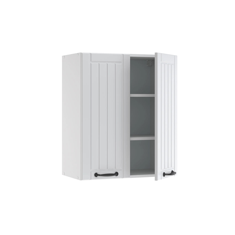 Pensile da cucina Fame-Line Bianco rustico/Bianco 60 cm Vicco