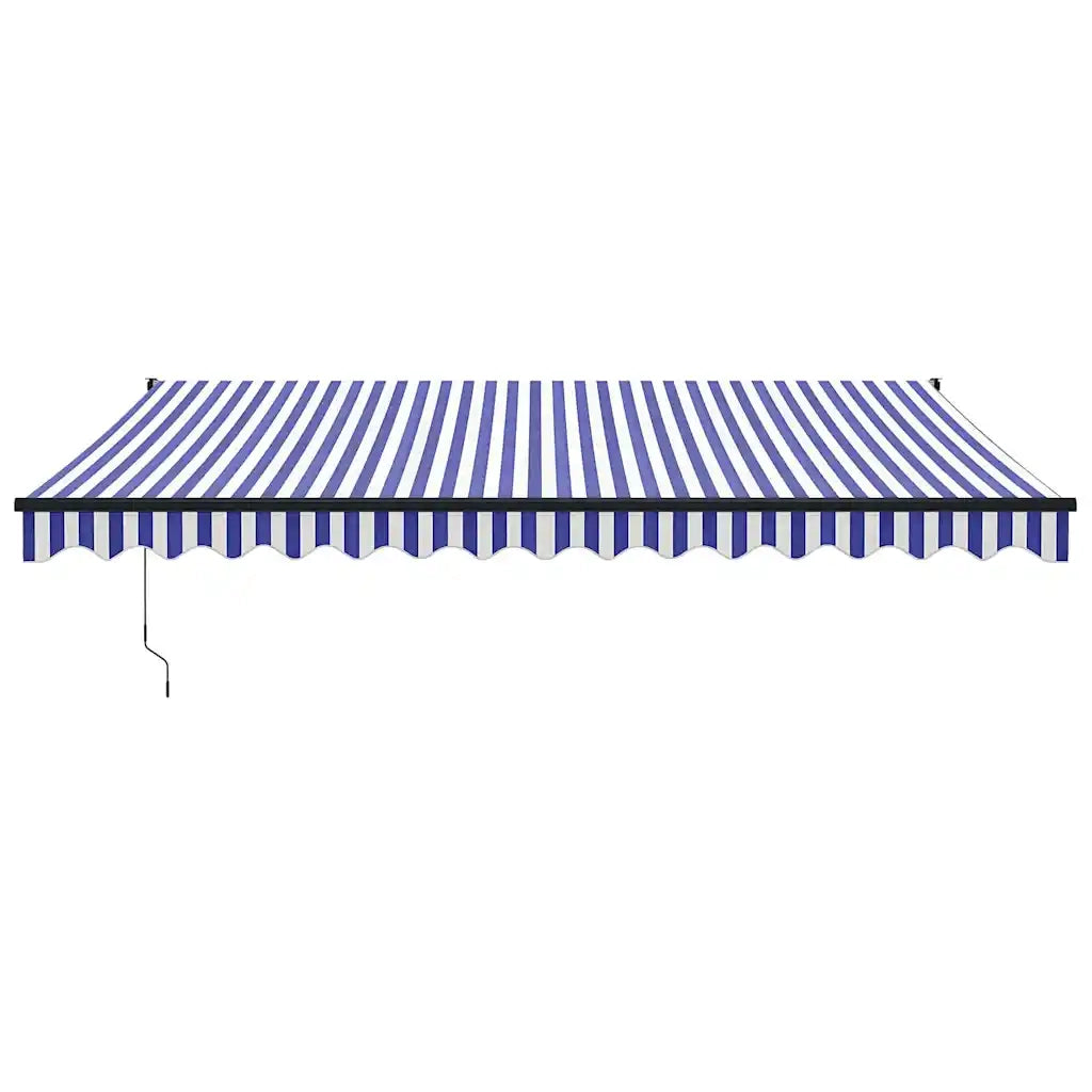 Tenda Sole Automatica Retrattile Blu e Bianca 4x3 m 3154498