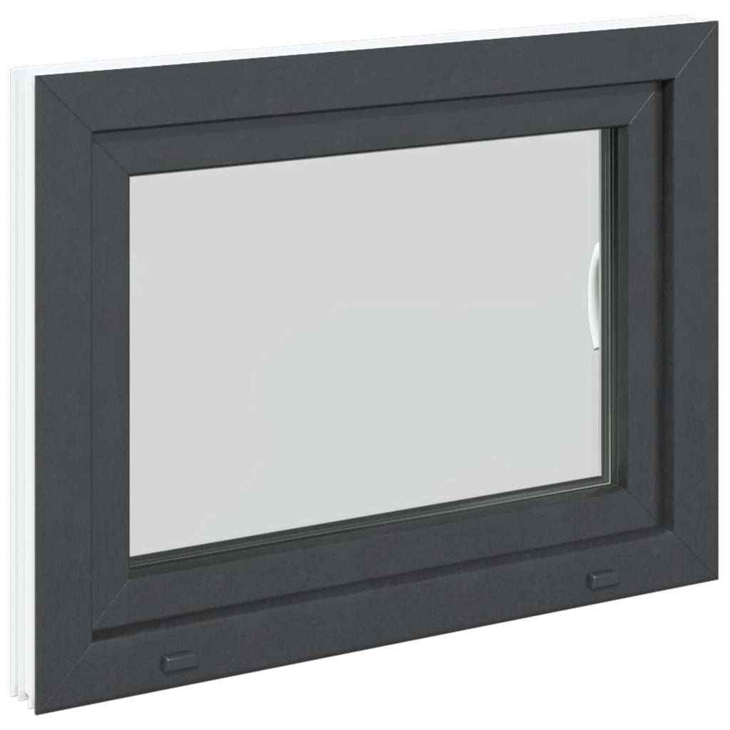 Finestra per Soffitta RISOR 60 x 100 cm PVC e Vetro Antracite