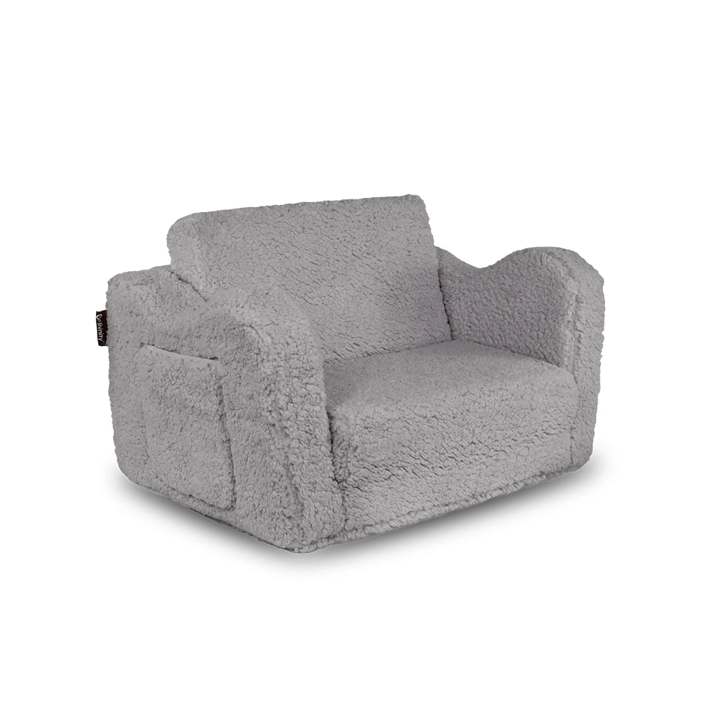 Vicco Poltrone per bambini Grigio 60 x 36 cm Pieghevole