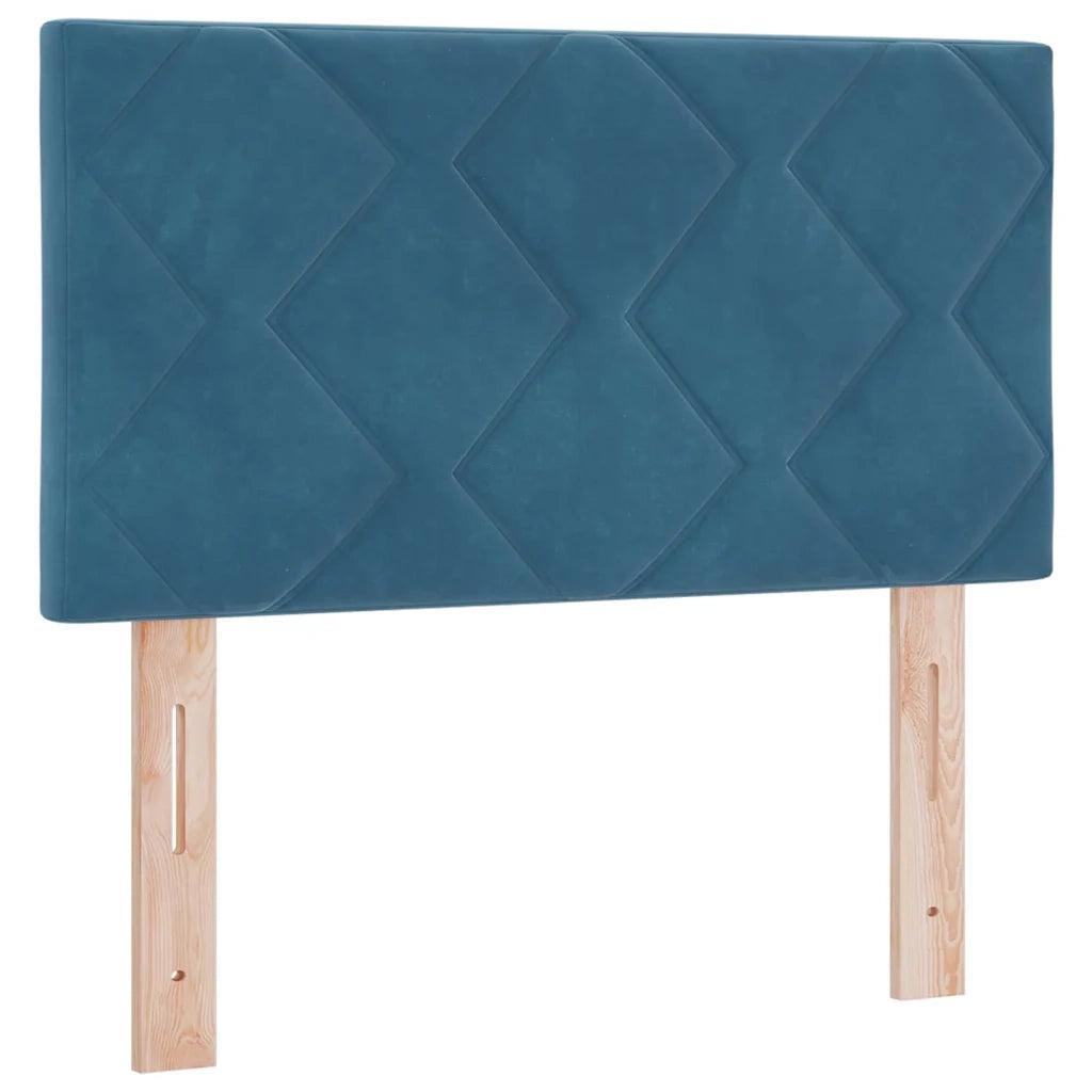 Letto a molle con testiera Blu Scuro 80 x 200 cm Velluto 3339204