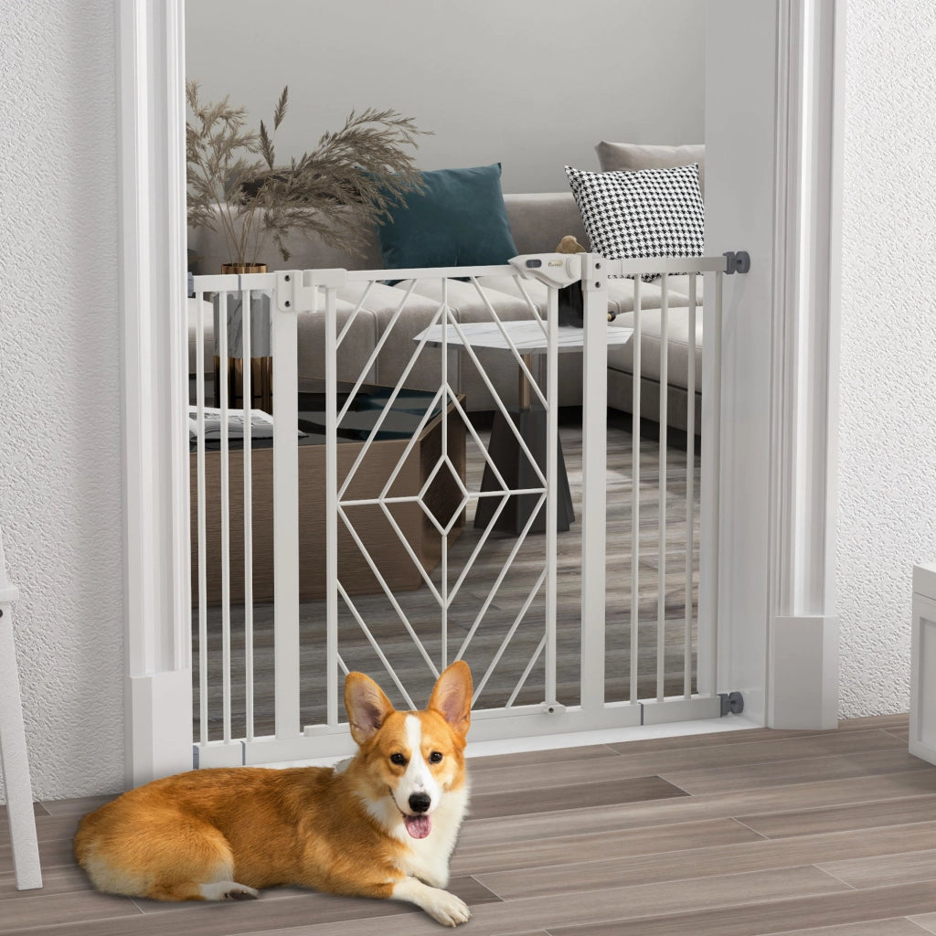 Cancelletto di Sicurezza per Scale e Porte ¨C Xylo ¨C Bianco 100x76 cm