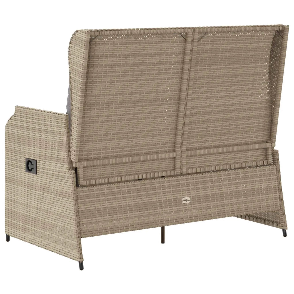 Panchina da Giardino | Panca da Giardino Beige polyrattan