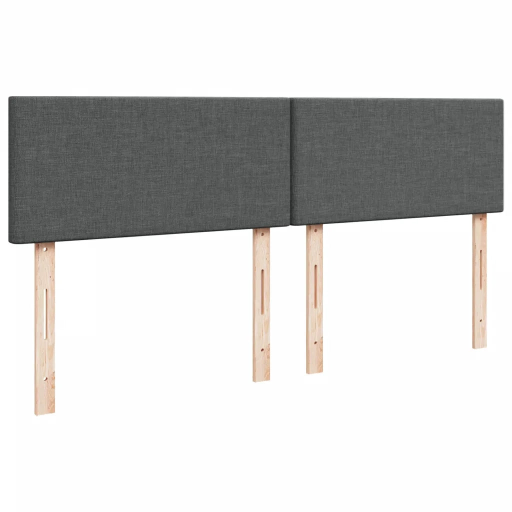 Giroletto a Molle con Materasso Grigio Scuro 180x200 cm Tessuto 3286753