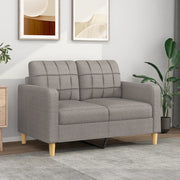 Divano a 2 Posti-Sofa 2 Posti Tortora 120 cm in Tessuto 374496