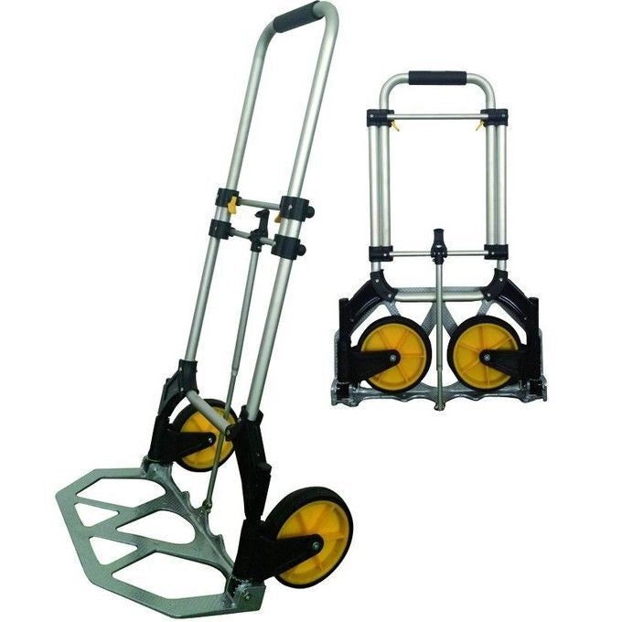 Vigor-blinky 5970720 Ulisse Carrello Portatutto Pieghevole Alluminio Portata 70 Kg Ruote Gommate 17 cm