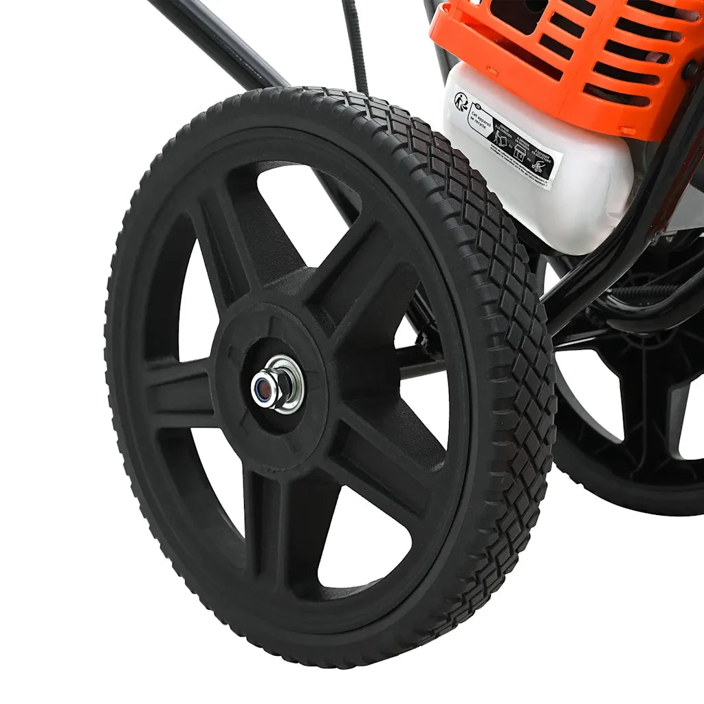 vidaXL Decespugliatore con Ruote Arancione 52 cc 1,45 kW