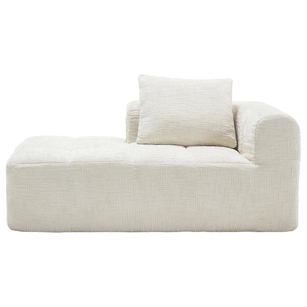 Chaise longue - Xylo - pronto uso con tasche laterali beige
