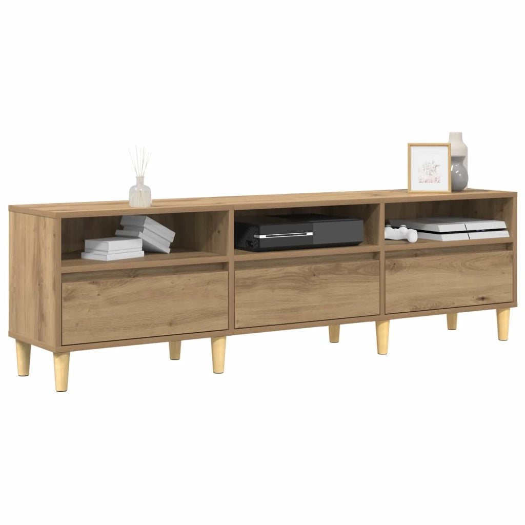 Mobile TV | Armadietto TV | Mobile Porta TV Rovere artigianale 150 x 30 x 45 cm Legno multistrato