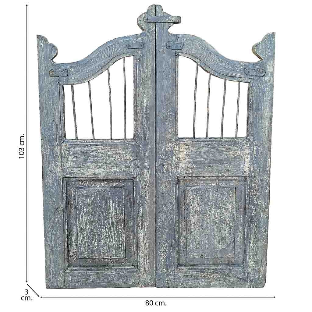 Porta in legno artigianale 80x3x103h cm