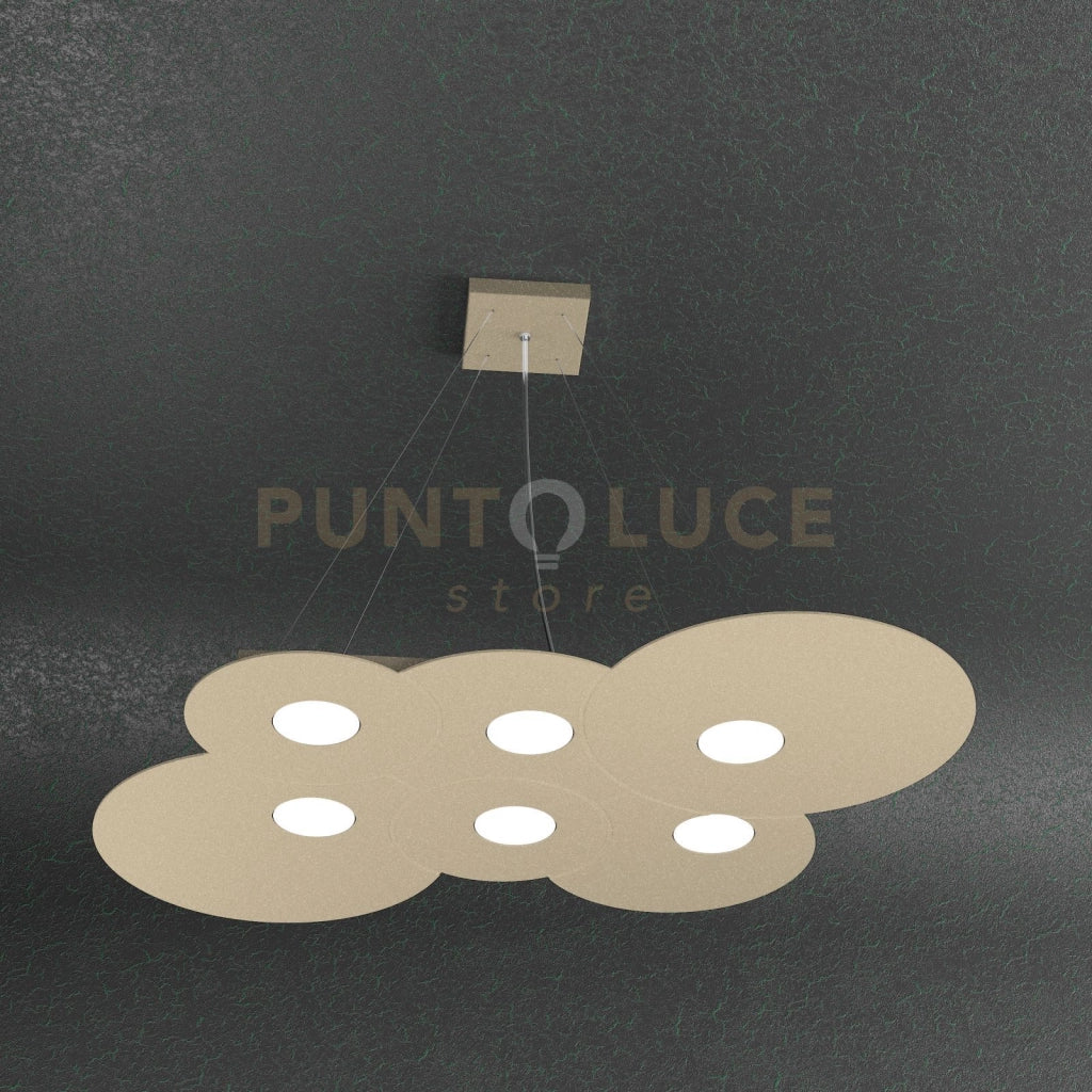 CLOUD SOSPENSIONE 6 LUCI SABBIA 1128-S6 R-SA