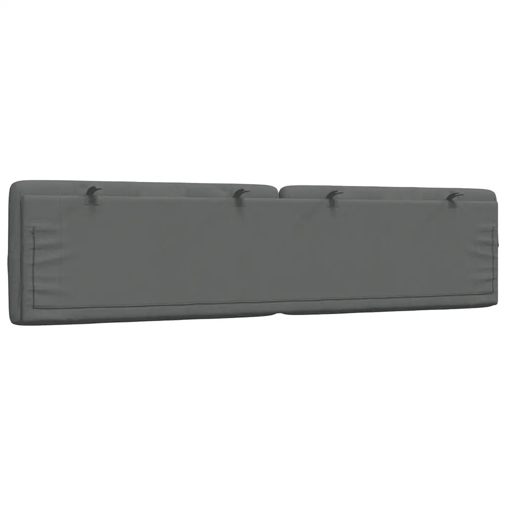 Cuscino Testiera Grigio Scuro 200 cm in Tessuto 4019241