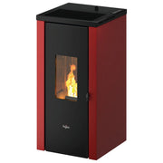 Pegaso 7024042 Vera 7 UP T2 Stufa a Pellet 7 kW Classe A+ 24 Kg Serbatoio Autoaccensione colore Rosso