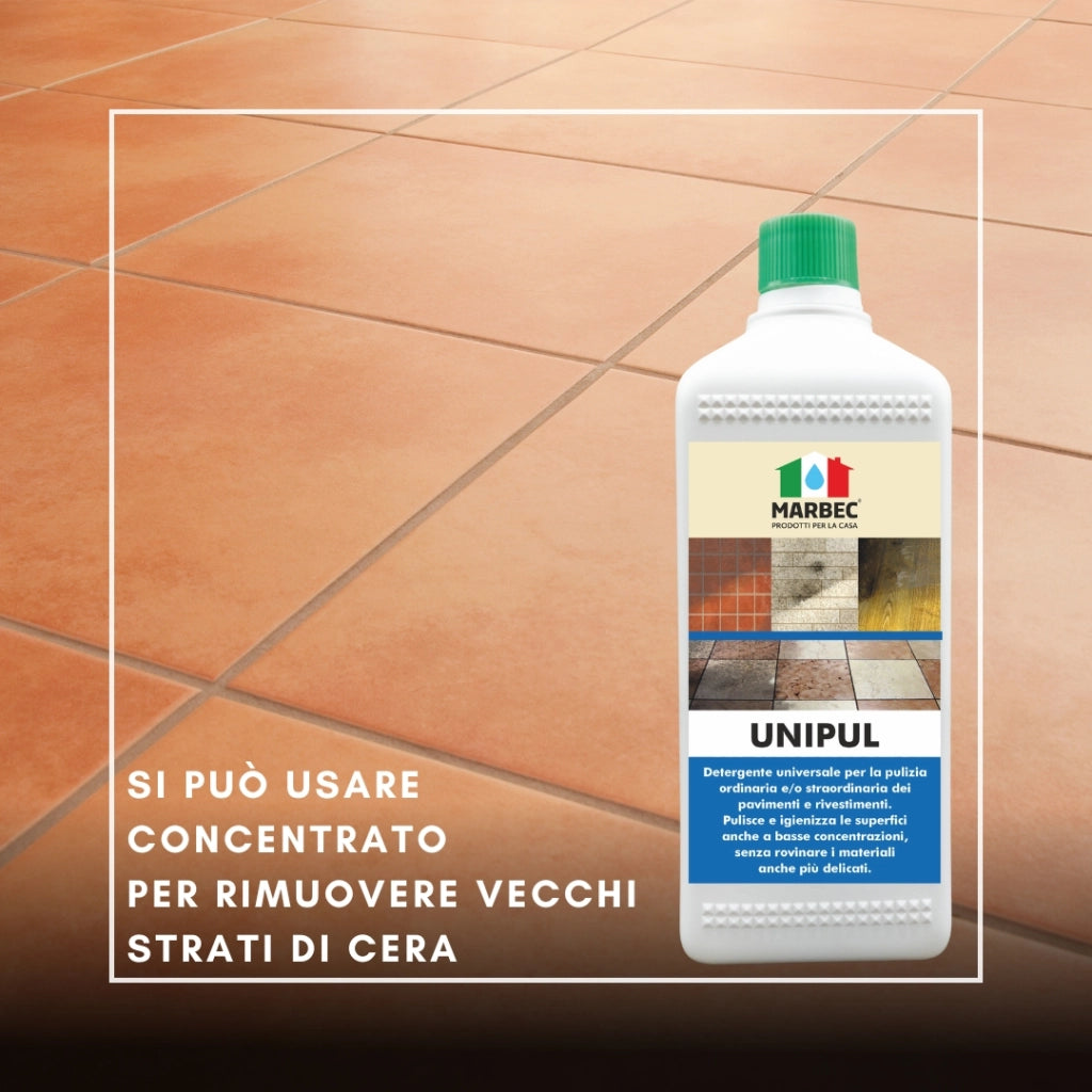 Pulizia pavimenti UNIPUL   1LT + Tampone Rosso