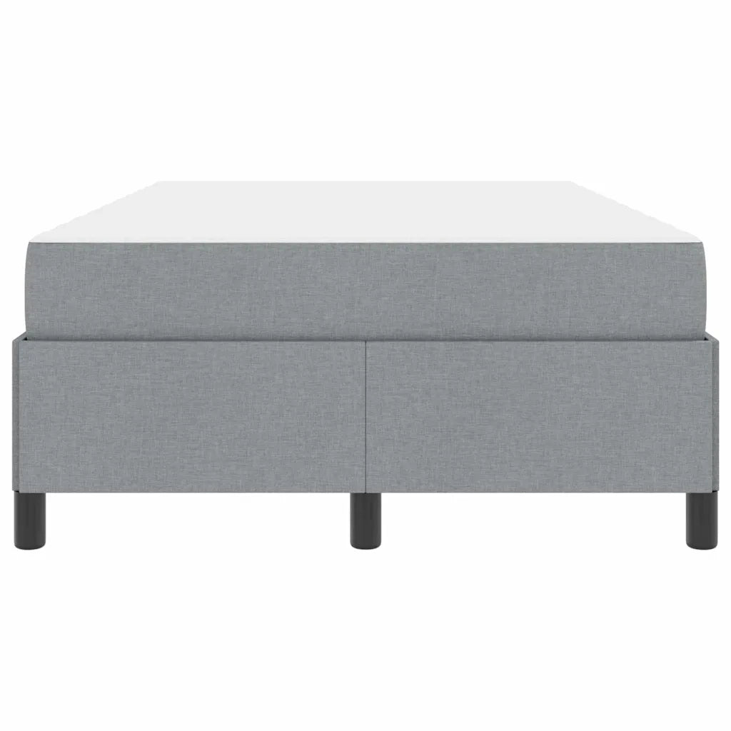 Letto a molle Grigio chiaro 120 x 190 cm Tessuto