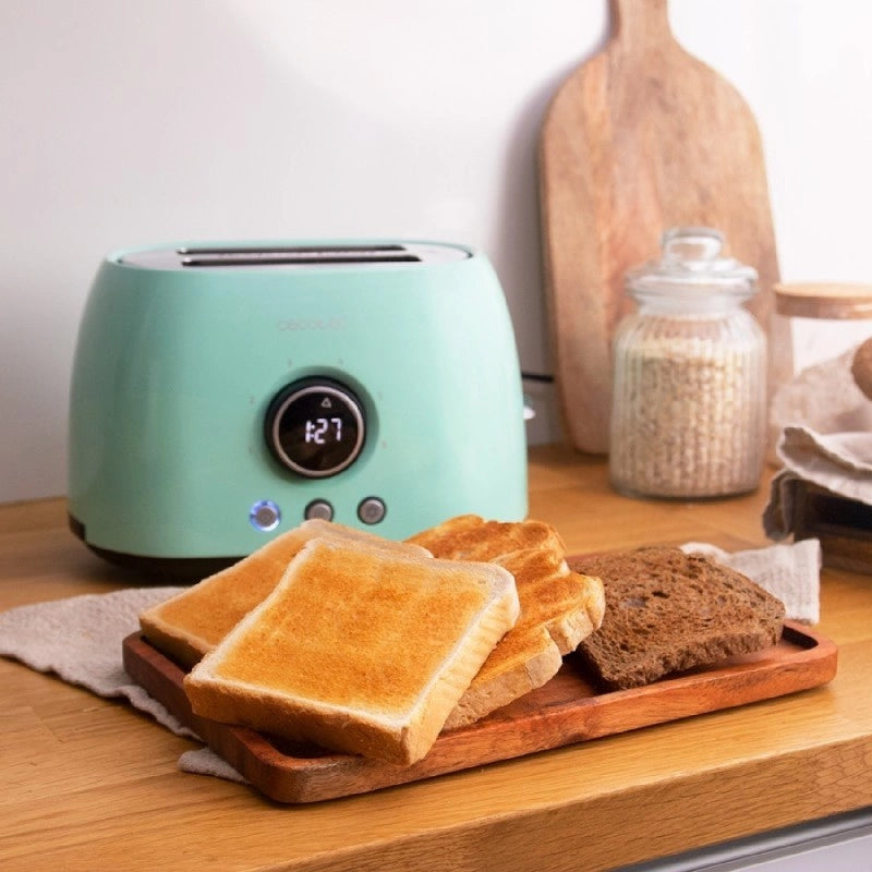 CECOTEC 03105 - Tostapane verticale Digitale ClassicToast 8000 Blue Double