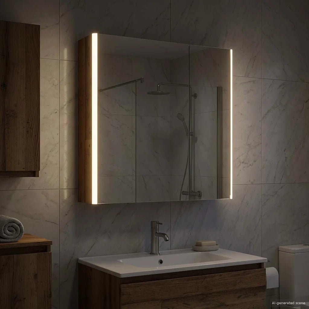 Mobiletto per specchio da Bagno | Armadio da bagno Legno vecchio