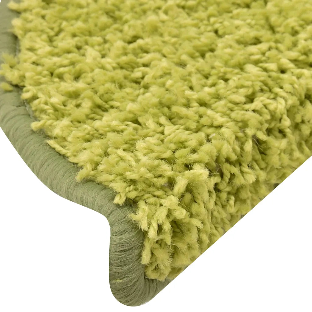 Tappetini per scale 30 pz 56x17x3 cm Verde Semicircolari 3365810