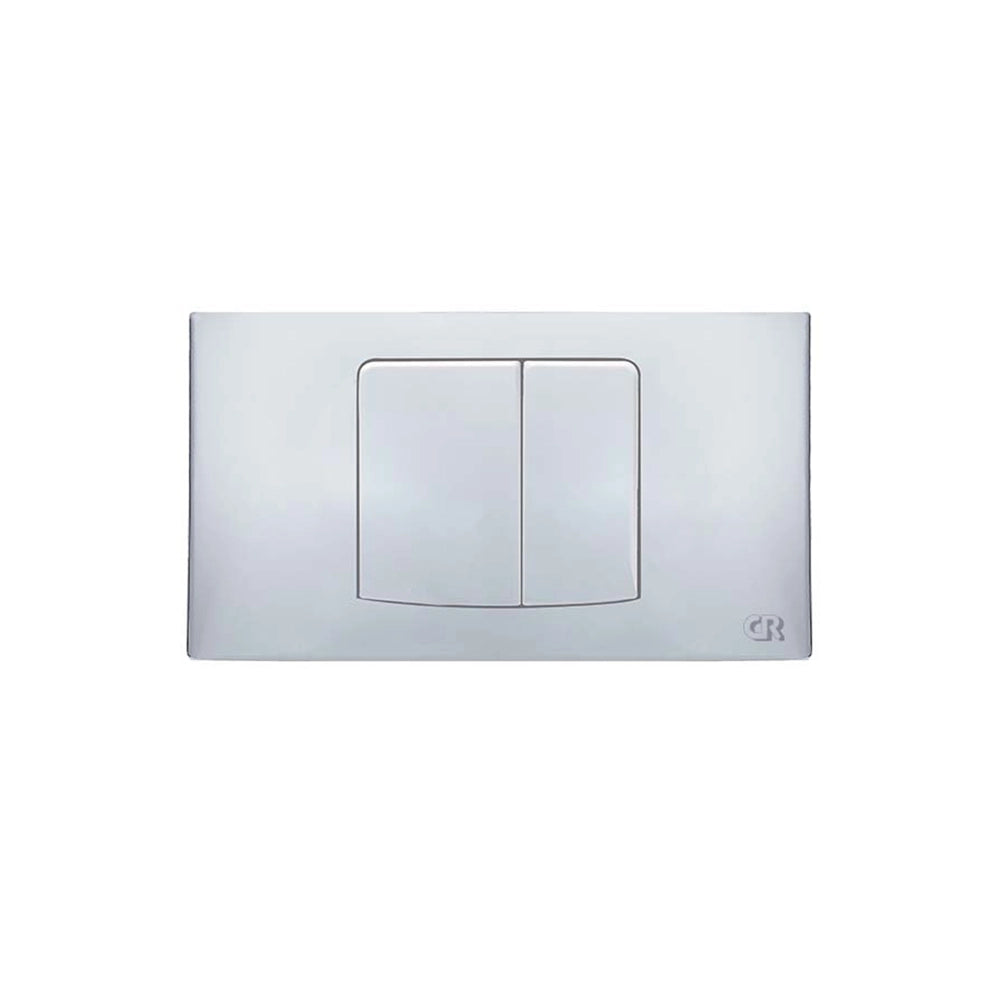 Placca doppio tasto cromata | Smile per cassetta Fusion