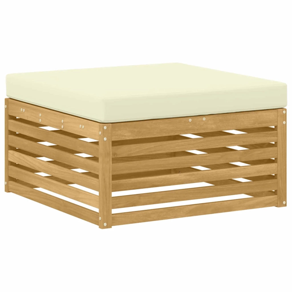 Set di divani da esterno con cuscino 7 pcs Bianco e Crema 3390860